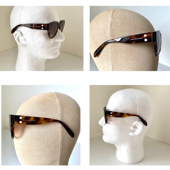 Alexander McQueen Tortoise Shell Sunglasses - AM0054S Preowned - Picture 8 of 13